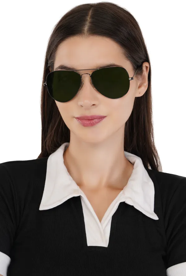 Green_Stainless_Steel_Round_Sunglass_For_Women