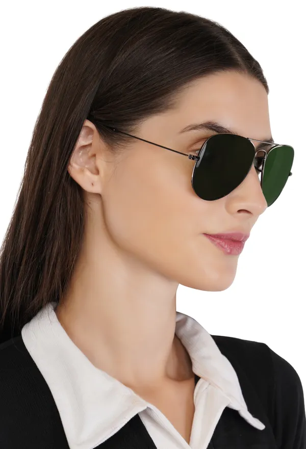 Green_Stainless_Steel_Round_Sunglass_For_Women