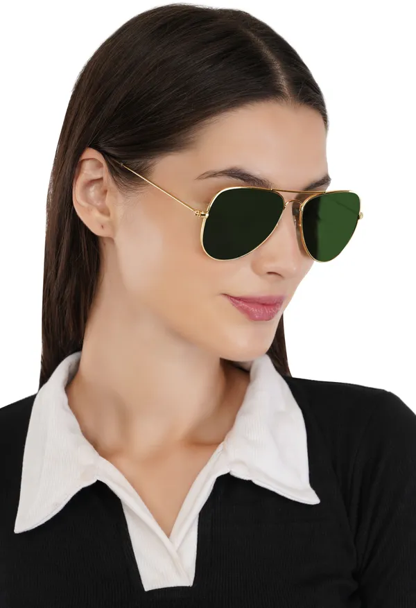 Green_Stainless_Steel_Round_Sunglass_For_Women