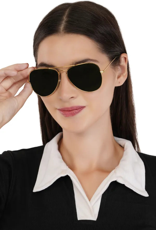 Green_Stainless_Steel_Round_Sunglass_For_Women