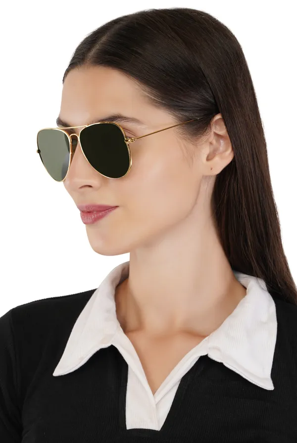 Green_Stainless_Steel_Round_Sunglass_For_Women