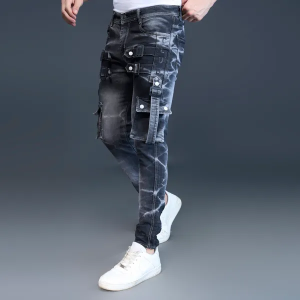 Black_Cotton_Blend_Slim_Fit_Jeans_For_Men_With_Diagonal_Pocket