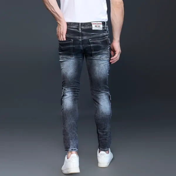 Black_Cotton_Blend_Slim_Fit_Jeans_For_Men_With_Diagonal_Pocket