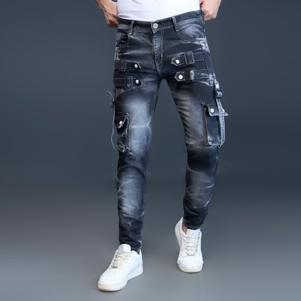 Black_Cotton_Blend_Slim_Fit_Jeans_For_Men_With_Diagonal_Pocket