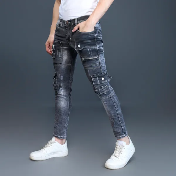 Black_Cotton_Blend_Slim_Fit_Jeans_For_Men_With_Diagonal_Pocket