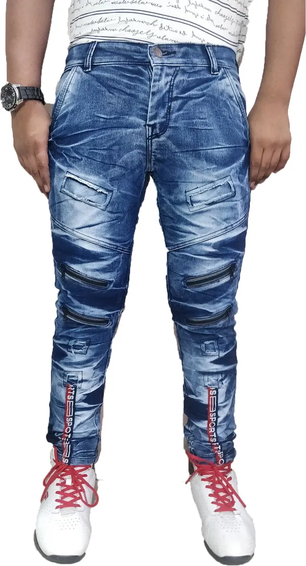 Light_Blue_Cotton_Blend_Slim_Fit_Jeans_For_Men_With_Diagonal_Pocket