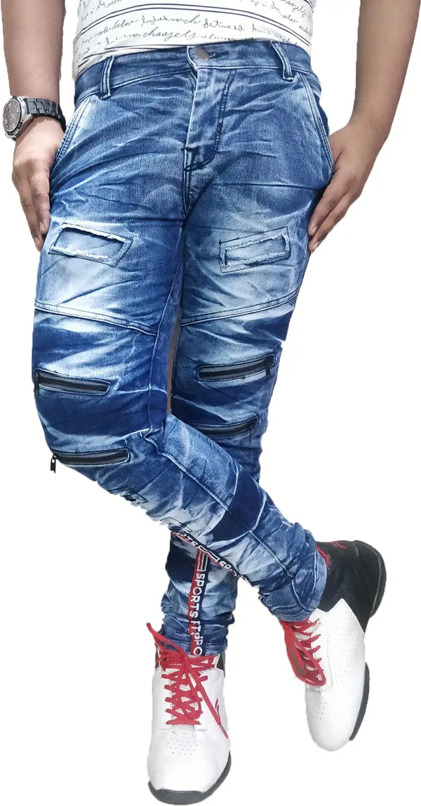 Light_Blue_Cotton_Blend_Slim_Fit_Jeans_For_Men_With_Diagonal_Pocket