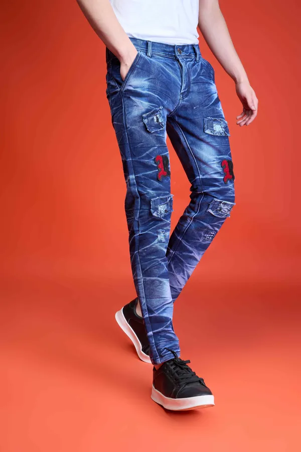 Light_Blue_Cotton_Blend_Slim_Fit_Jeans_For_Men_With_Diagonal_Pocket