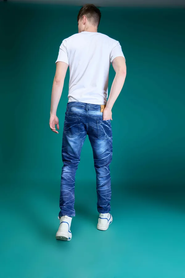 Dark_Blue_Cotton_Blend_Slim_Fit_Jeans_For_Men_With_Diagonal_Pocket