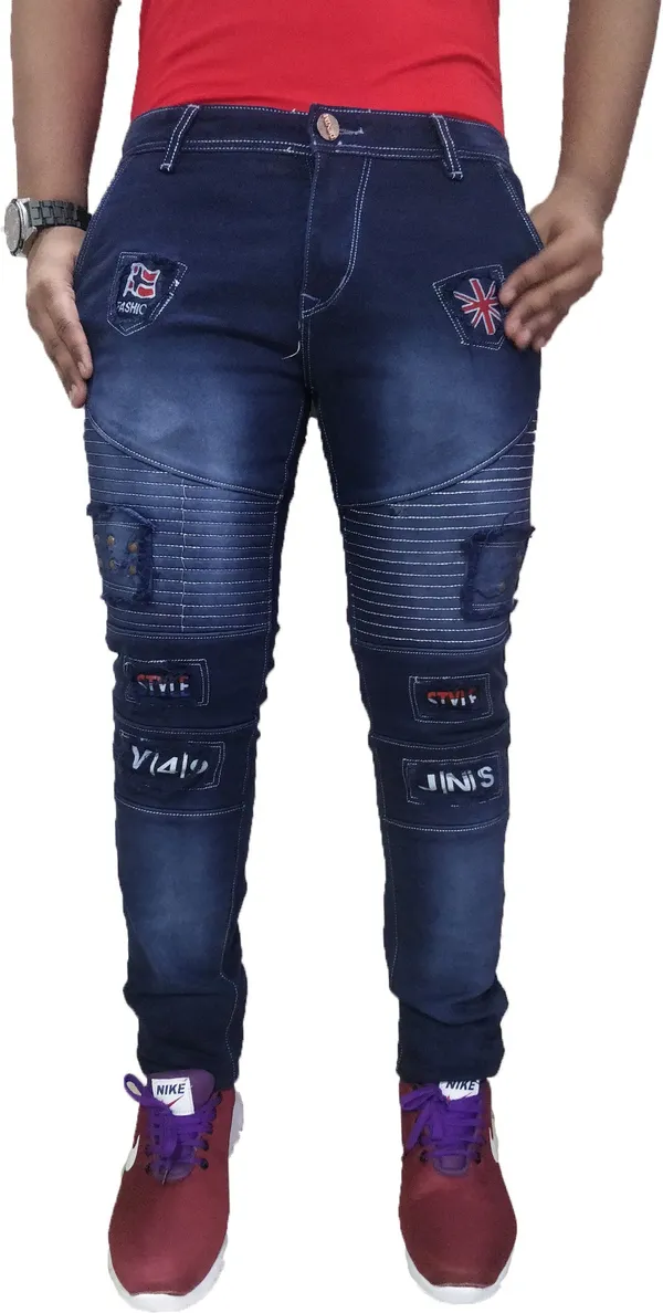 Dark_Blue_Cotton_Blend_Slim_Fit_Jeans_For_Men_With_Diagonal_Pocket