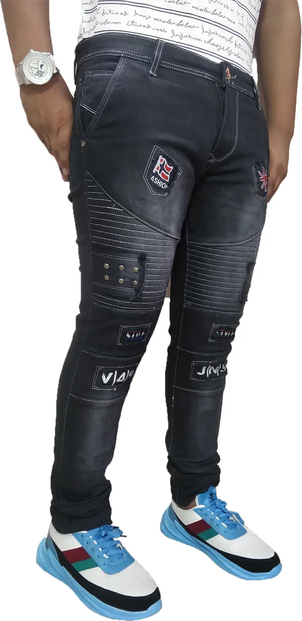 Black_Cotton_Blend_Slim_Fit_Jeans_For_Men_With_Diagonal_Pocket
