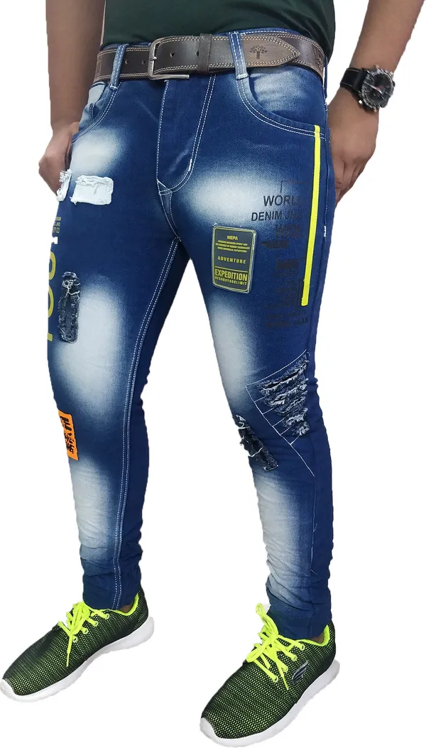 Dark_Blue_Cotton_Blend_Slim_Fit_Jeans_For_Men_With_Diagonal_Pocket