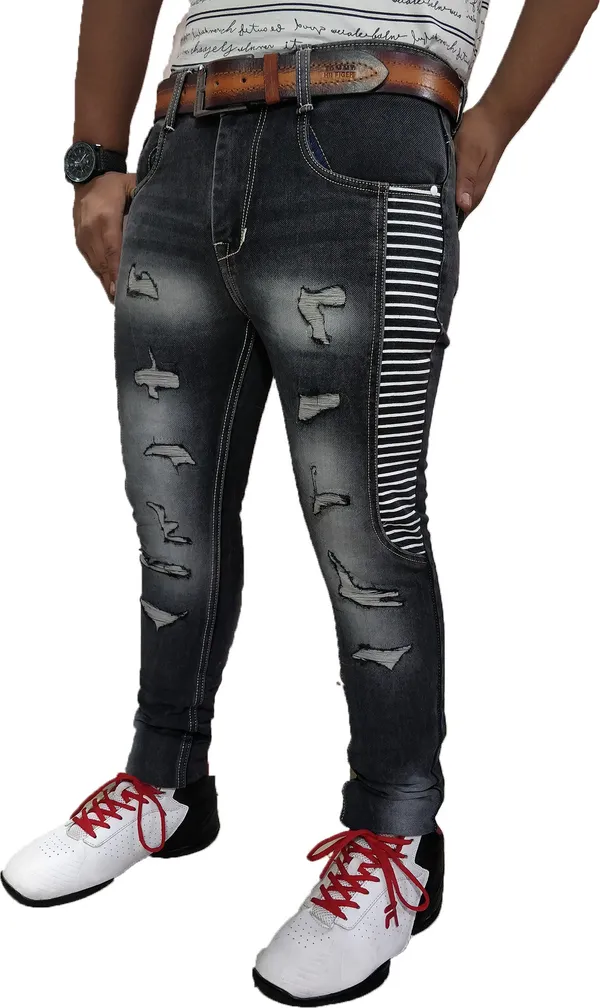 Black_Cotton_Blend_Slim_Fit_Jeans_For_Men_With_Diagonal_Pocket