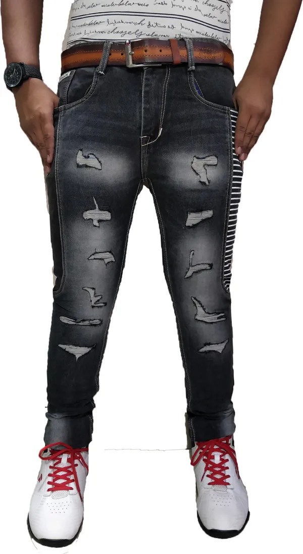 Black_Cotton_Blend_Slim_Fit_Jeans_For_Men_With_Diagonal_Pocket