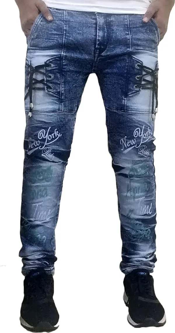 Dark_Blue_Denim_Blend_Slim_Fit_Jeans_For_Men_With_Diagonal_Pocket