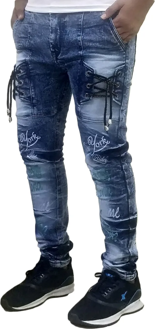 Dark_Blue_Denim_Blend_Slim_Fit_Jeans_For_Men_With_Diagonal_Pocket