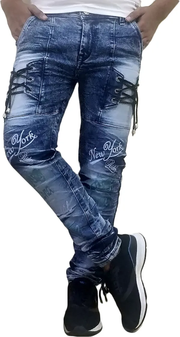 Dark_Blue_Denim_Blend_Slim_Fit_Jeans_For_Men_With_Diagonal_Pocket