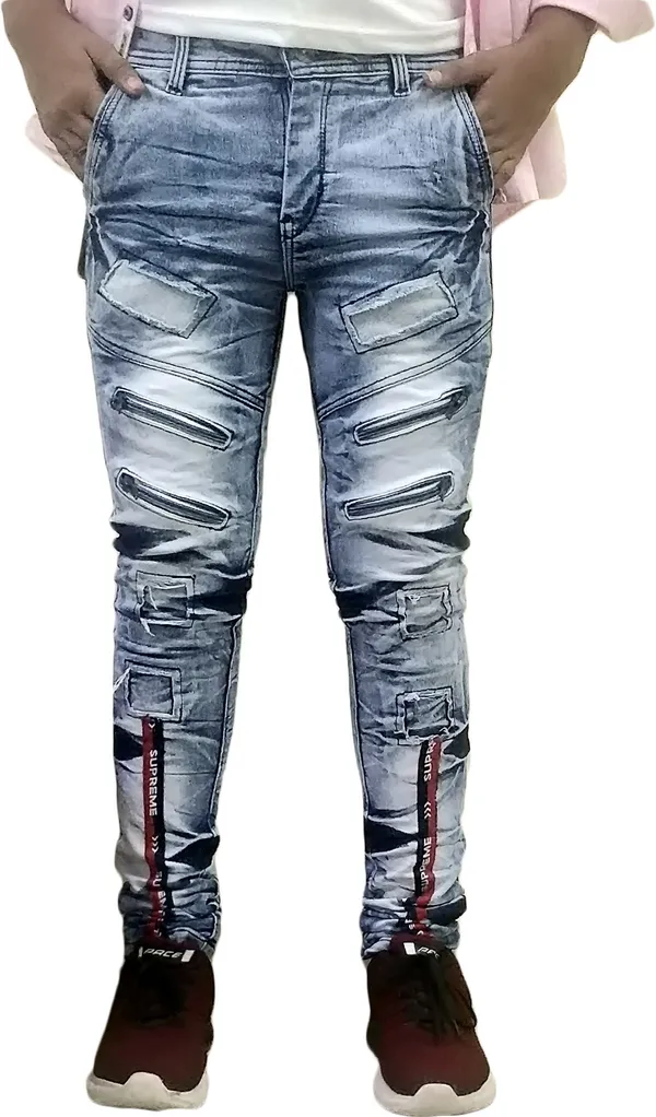 Light_Blue_Cotton_Blend_Slim_Fit_Jeans_For_Men_With_Diagonal_Pocket