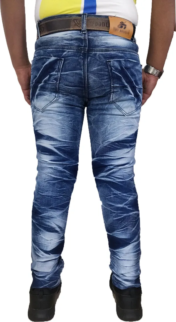 Light_Blue_Cotton_Blend_Slim_Fit_Jeans_For_Men_With_Diagonal_Pocket
