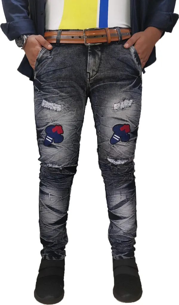 Black_Cotton_Blend_Slim_Fit_Jeans_For_Men_With_Diagonal_Pocket