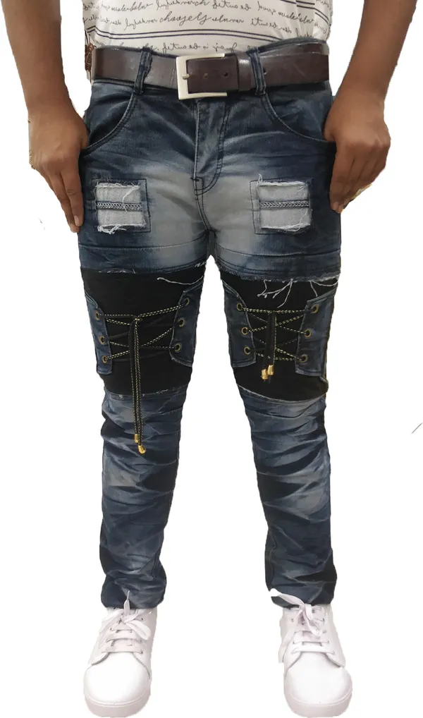 Black_Cotton_Blend_Slim_Fit_Jeans_For_Men_With_Diagonal_Pocket