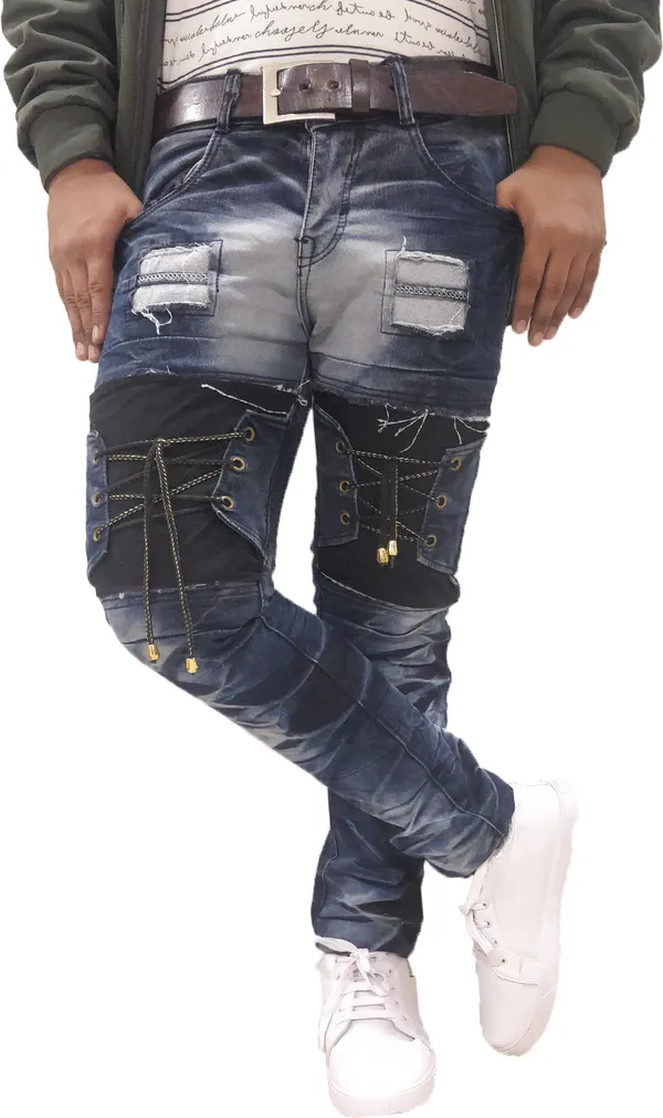 Black_Cotton_Blend_Slim_Fit_Jeans_For_Men_With_Diagonal_Pocket
