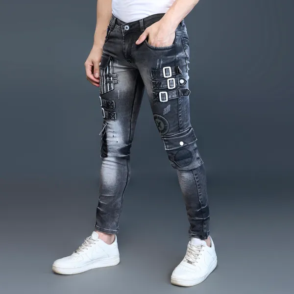 Black_Cotton_Blend_Slim_Fit_Jeans_For_Men_With_Diagonal_Pocket