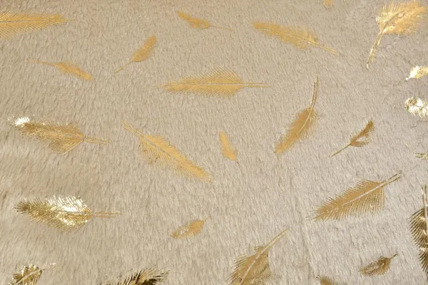 Set_Of_2_Beige_Velvet_Cushion_Covers_|_Feather_Print_Soft_Faux_Fur_Cushion_Covers_|_For_Sofa_&_Couch