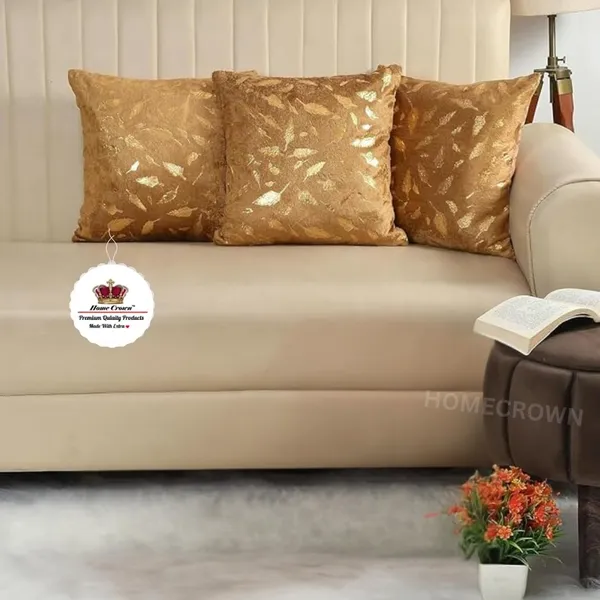 Set_Of_3_Golden_Velvet_Cushion_Covers_|_Feather_Print_Soft_Faux_Fur_Cushion_Covers_For_Sofa_&_Couch
