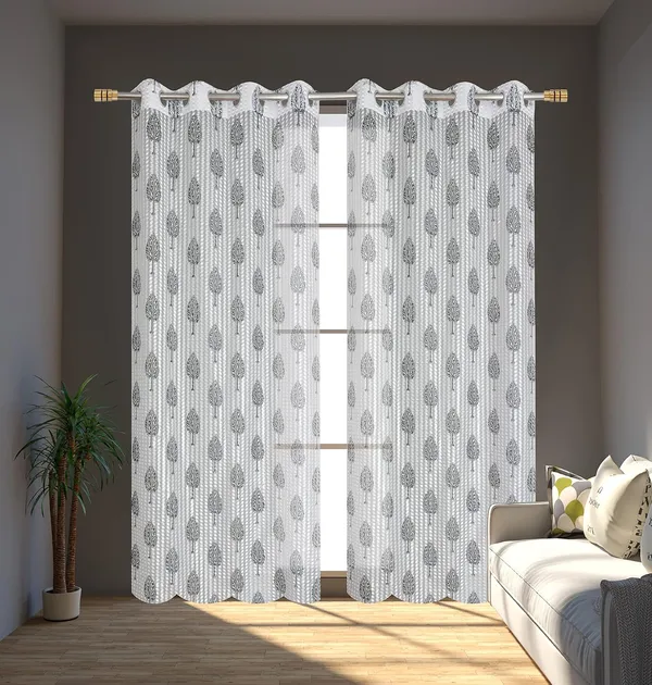 Set_Of_2_Grey_Tissue_Net_Fabric_Floral_Curtains_Flower_Print_Curtains_For_Living_Room_Bedroom_Offices