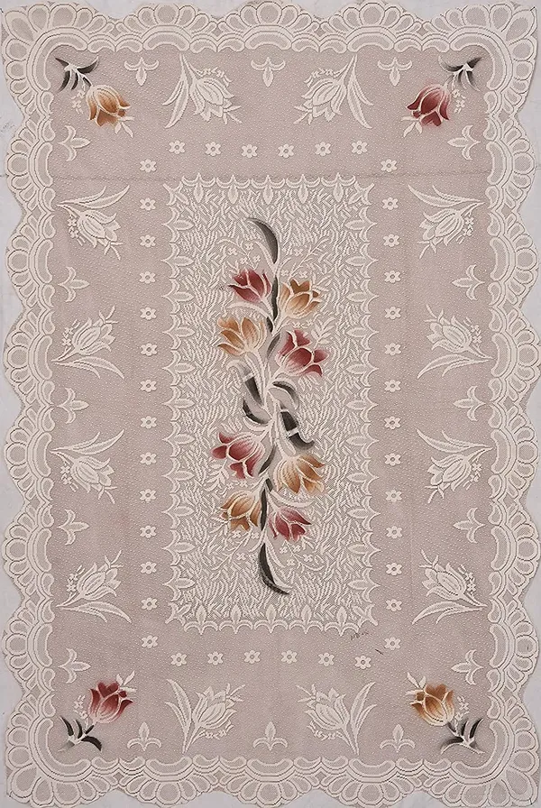 Brown_Cotton_Net_Table_Cover_|_Floral_Print_4_Seater_Centre_Rectangular