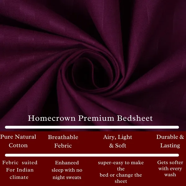 Purple_Striped_Cotton_Feel_Elastic_Fitted_Double_Bedsheet_With_2_Pillow_Covers_For_King_Size_Bed_Thick_Mattress_Perfect_Hotels