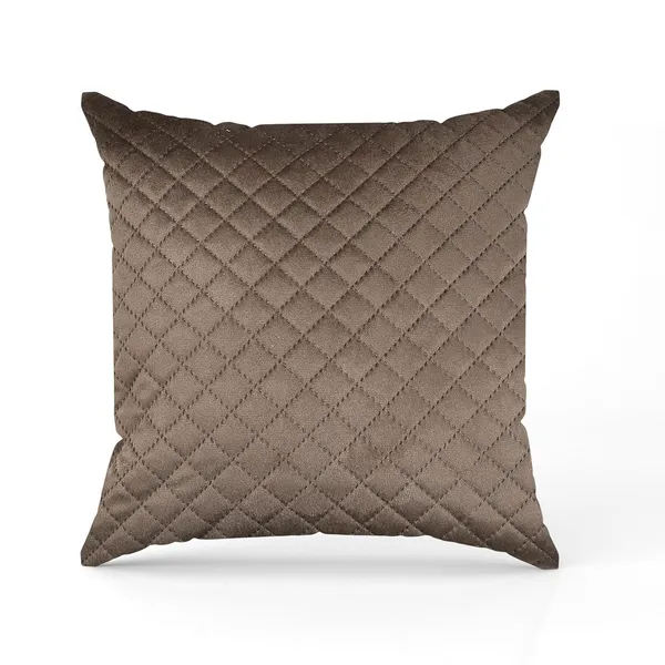 Set_Of_5_Brown_Soft_Velvet_Quilted_Cushion_Covers