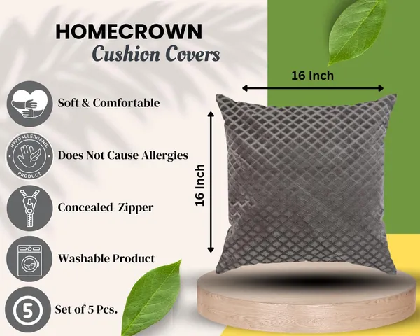 Set_Of_5_Grey_Soft_Velvet_Cushion_Covers_|_For_Sofa_&_Couch