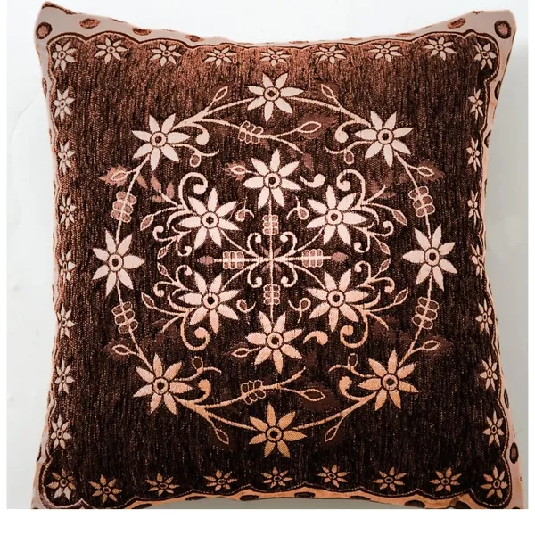 Set_Of_5_Brown_Velvet_Cushion_Covers_Floral_Decorative_Throw_Pillow_Covers_For_Sofa_Couch_Bed_And_Living_Room