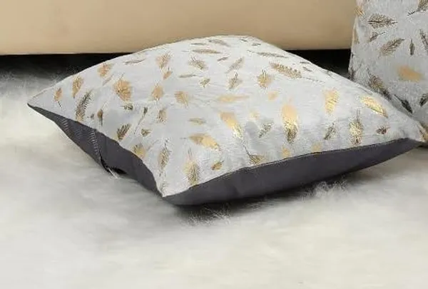 Set_of_2_Grey_Velvet_Cushion_Covers_|_Feather_Print_Soft_Faux_Fur_Cushion_Covers_|_For_Sofa_Couch_Bed_Living_Room