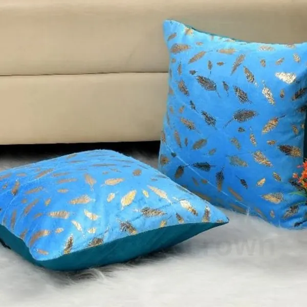 Set_Of_2_Sky_Velvet_Cushion_Covers_Feather_Print_Soft_Faux_Fur_Decorative_Throw_Pillow_Covers_For_Sofa_Couch_Bed_Living_Room