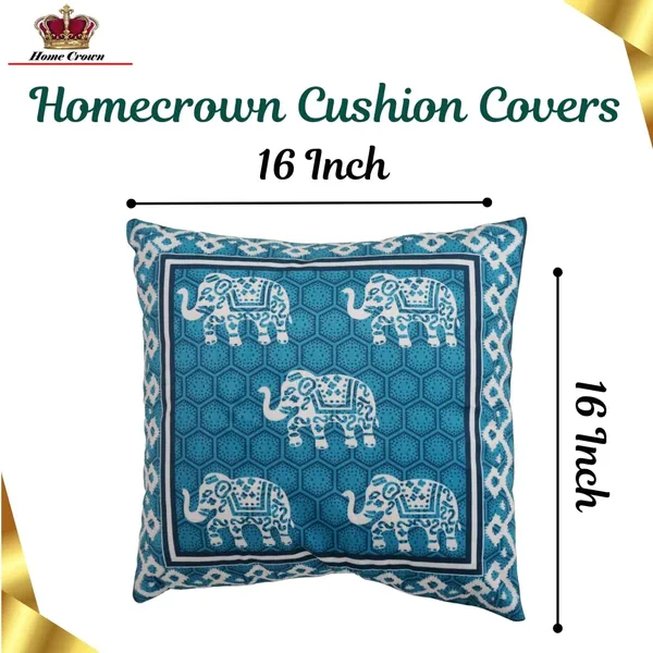 Set_Of_5_Blue_Velvet_Cushion_Covers_Elephant_Print_Decorative_Throw_Pillow_Covers_For_Sofa_Couch_Bed_And_Living_Room_(Teal)