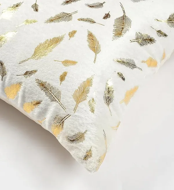 Soft_Velvet_Fabric_Feather_Print_Decorative_Faux_Fur_Cushion_Covers_16x16_Inch_Set_of_5_for_Couch,_Sofa,_Bed_(White)