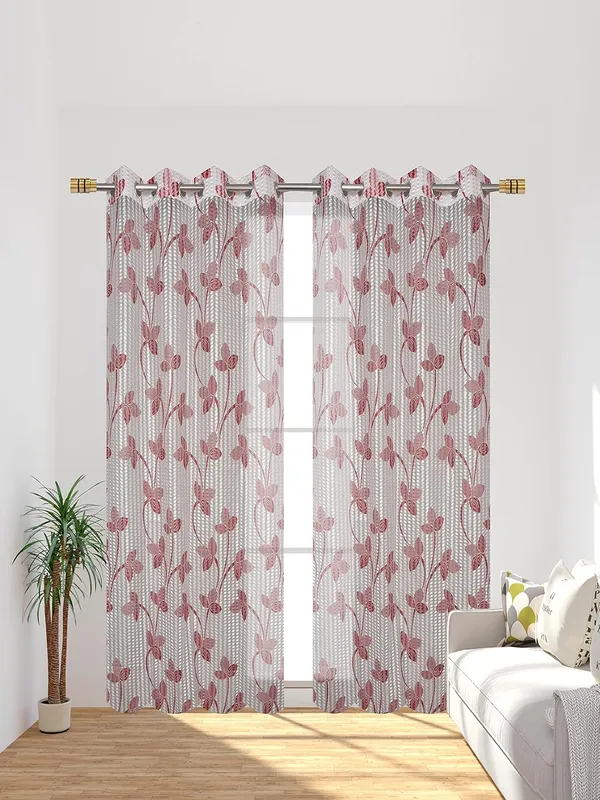 Set_Of_2_Red_Tissue_Net_Fabric_Floral_Curtains_Flower_Print_Curtains_For_Living_Room_Bedroom_Offices