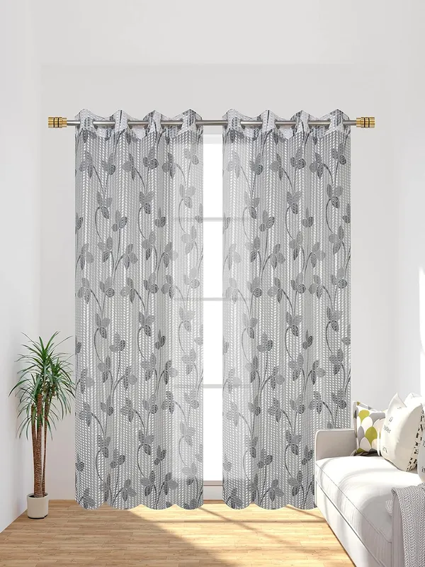 Set_Of_2_Grey_Tissue_Net_Fabric_Floral_Curtains_Flower_Print_Curtains_For_Living_Room_Bedroom_Offices