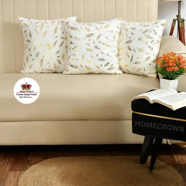 Set_Of_3_White_Velvet_Cushion_Covers_|_Feather_Print_Soft_Faux_Fur_Cushion_Covers_|_For_Sofa_&_Couch
