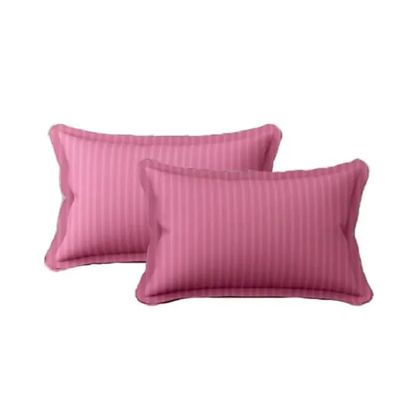Light_Pink_Striped_Cotton_Feel_Elastic_Fitted_Double_Bedsheet_With_2_Pillow_Covers_For_King_Size_Bed_Thick_Mattress_Perfect_Hotels