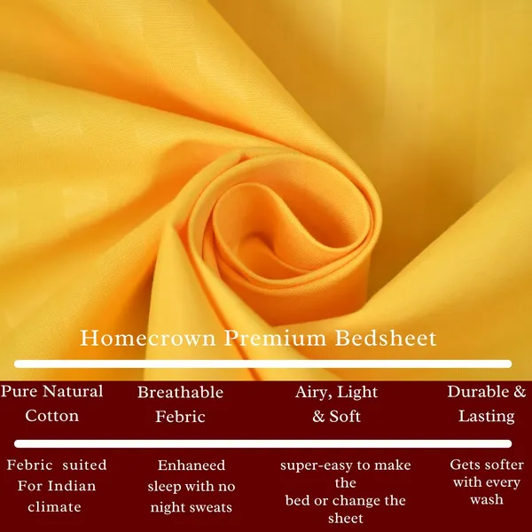 Yellow_Microfiber_Soft_Cotton_King_Size_Double_Bedsheet_Set_With_2_Pillow_Covers__Satin_Striped_Ideal_Hotels_And_Guest_Rooms