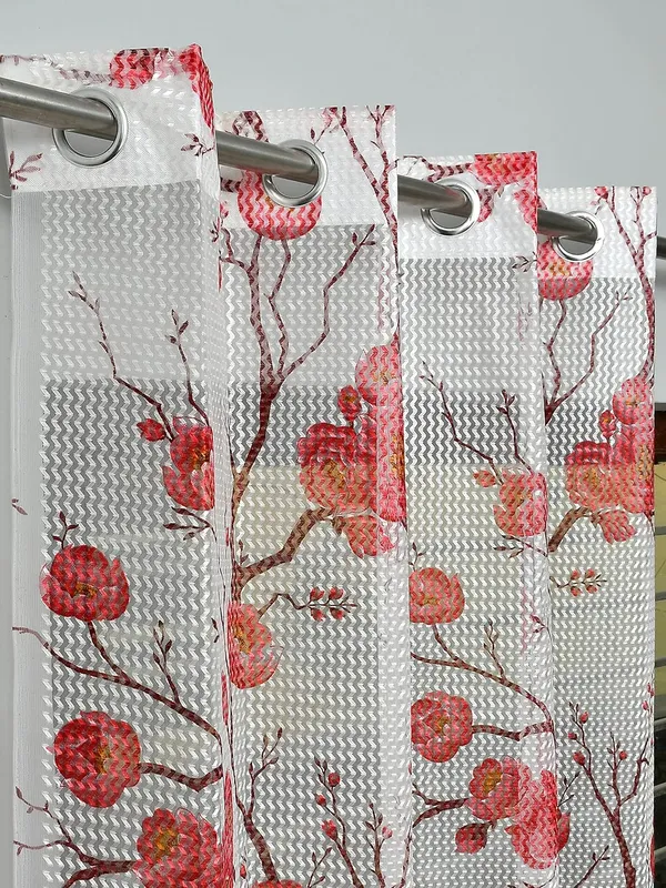 Set_Of_2_Maroon_Tissue_Net_Fabric_Floral_Curtains_Flower_Print_Curtains_For_Living_Room_Bedroom_Offices