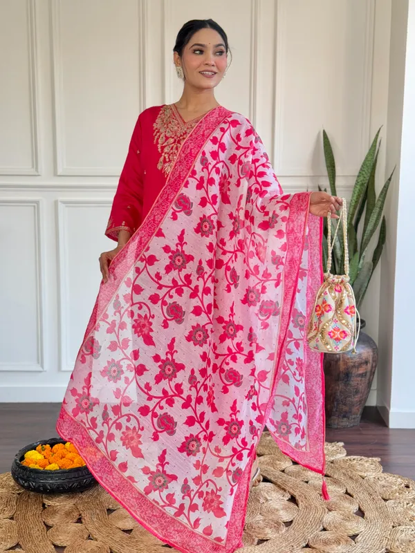 Pink_Chanderi_Fabric_Work_Straight_Cut_Kurta_Pant_And_Dupatta_Set