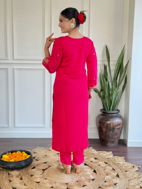 Pink_Chanderi_Fabric_Work_Straight_Cut_Kurta_Pant_And_Dupatta_Set