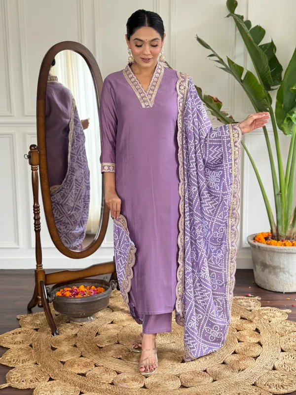 Purple_Viscose_Silk_Fabric_Work_Straight_Cut_Kurta_Pant_And_Dupatta_Set