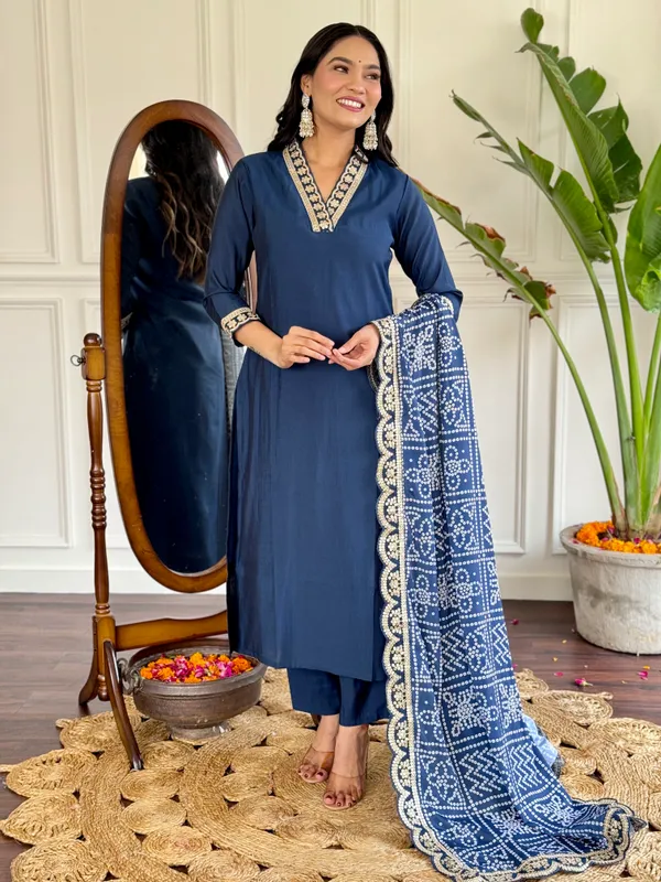 Blue_Viscose_Silk_Fabric_Work_Straight_Cut_Kurta_Pant_And_Dupatta_Set