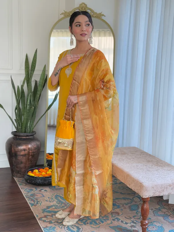 Yellow_Embroide_Viscose_Chanderi_Fabric_Straight_Kurta_Pant_And_Dupatta_Set